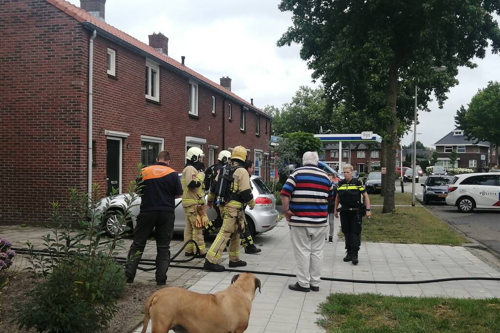 Brand in schuur van woning