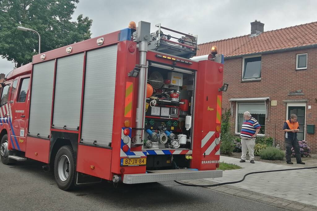 Brand in schuur van woning