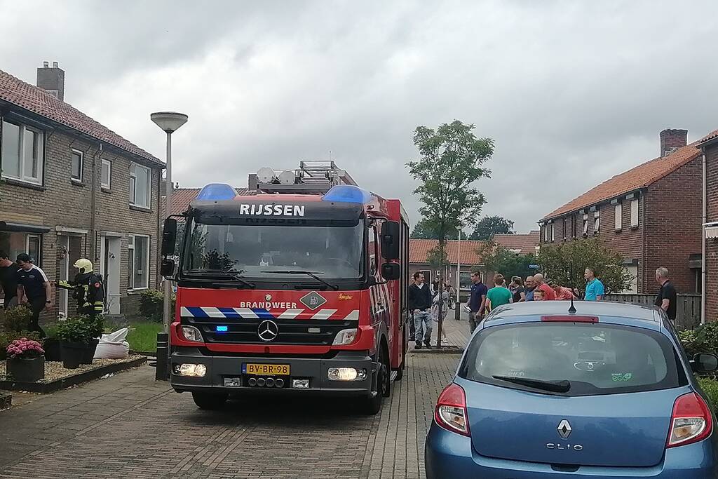 Brand in schuur van woning