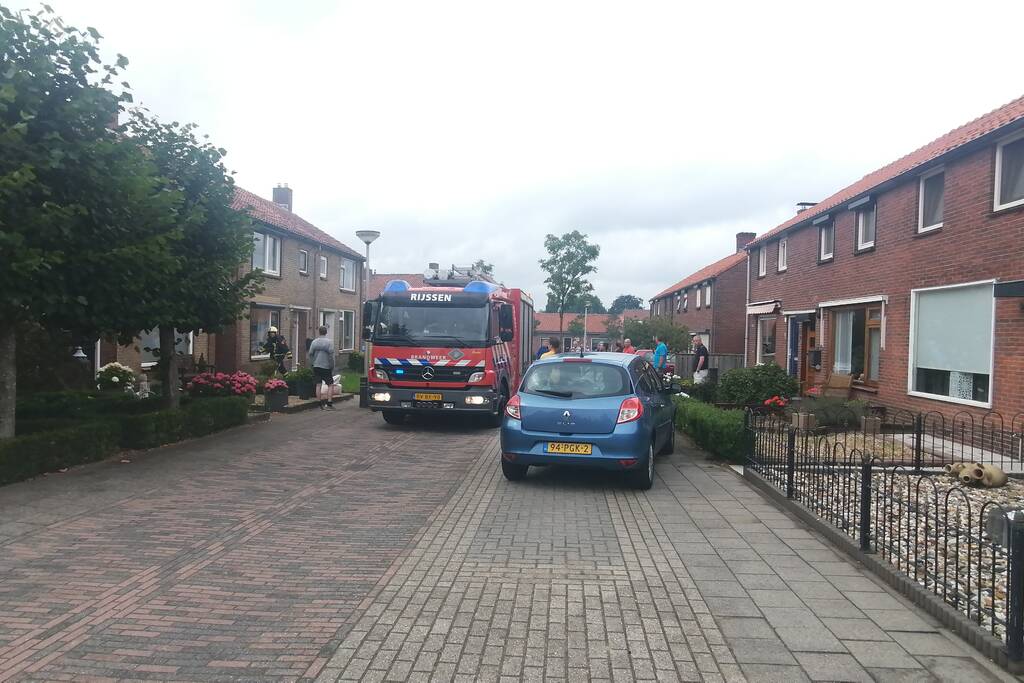 Brand in schuur van woning