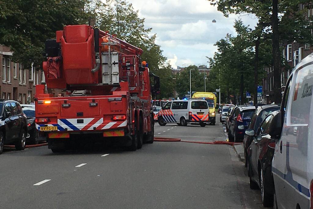 Veel rook bij woningbrand