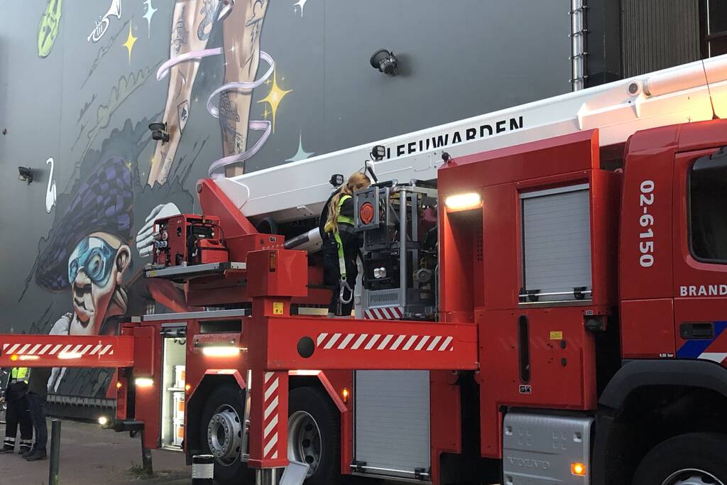 Vastzittende duiven door brandweer bevrijd