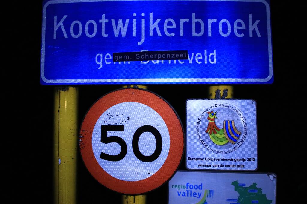 Plaatsnaamborden aangepast, Scherpenzeel lijkt de grote winnaar