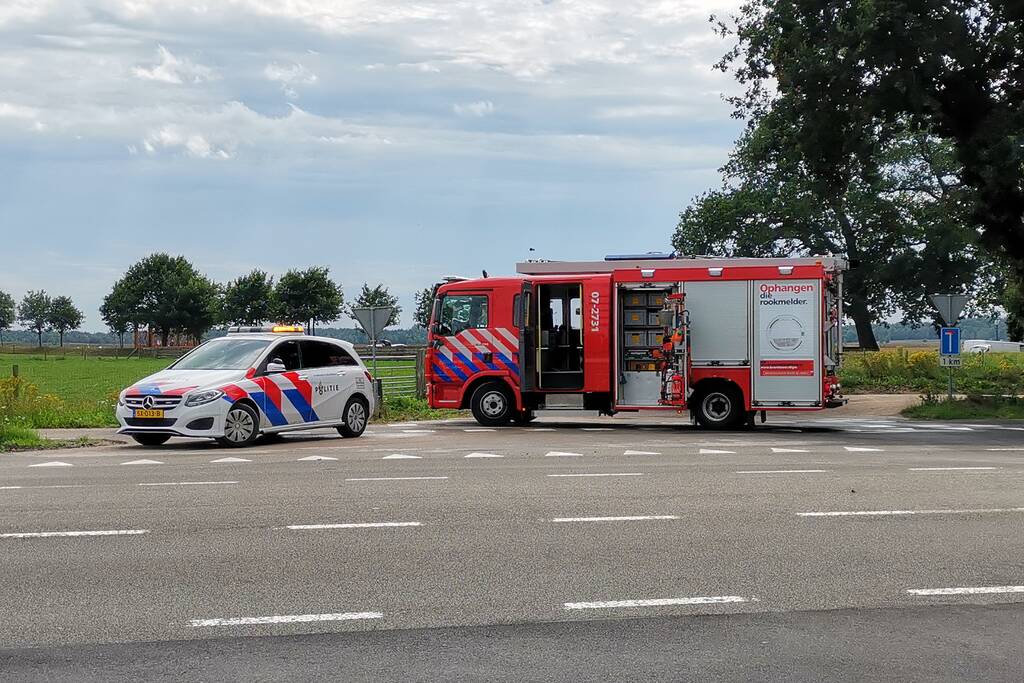 Twee auto's beschadigd bij aanrijding