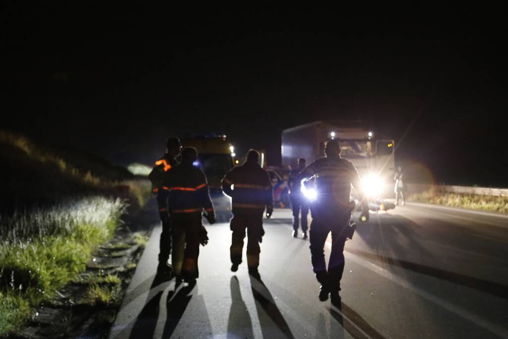 Motorrijder op de vlucht na eenzijdig ongeval