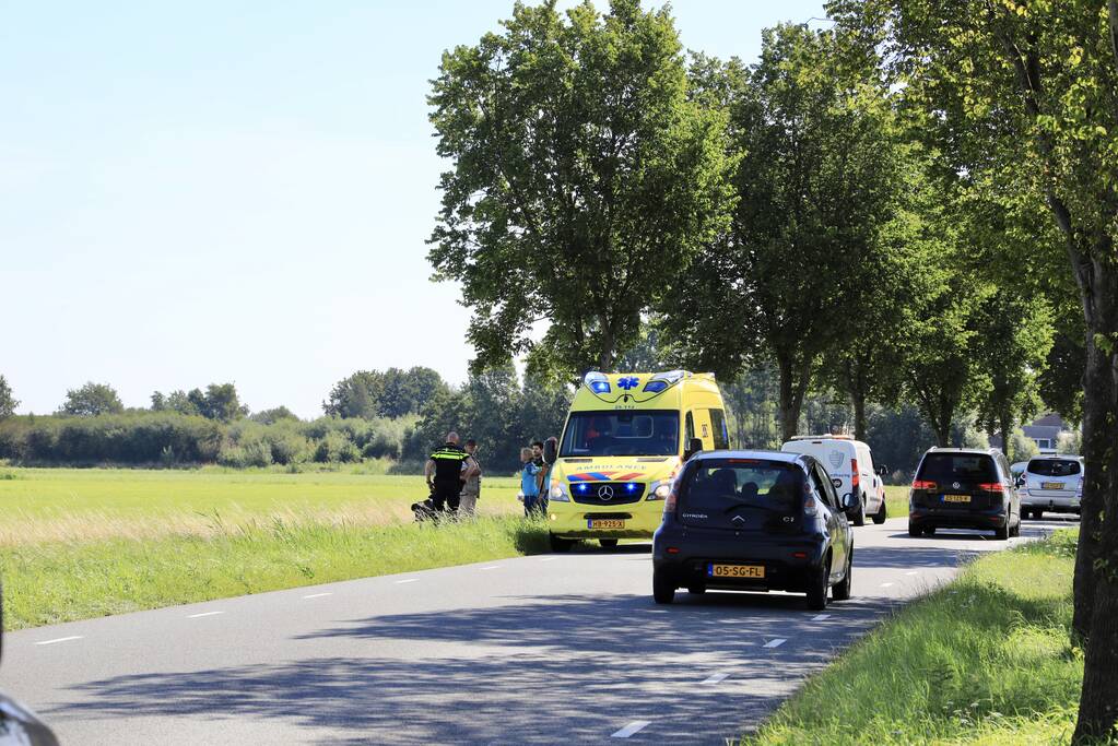 Traumahelikopter ingezet voor gevallen fietsster