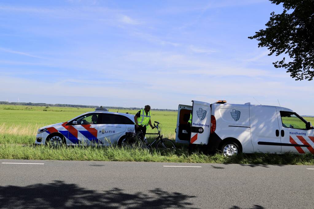 Traumahelikopter ingezet voor gevallen fietsster