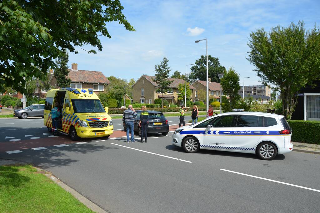 Overstekende fietsster aangereden