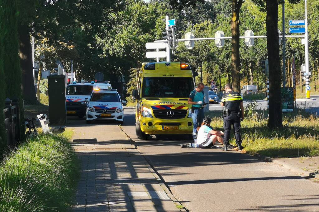 Fietsers komen met elkaar in botsing