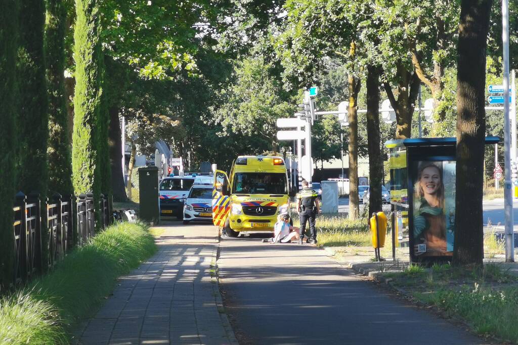Fietsers komen met elkaar in botsing