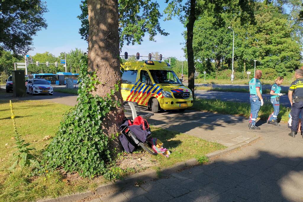 Fietsers komen met elkaar in botsing