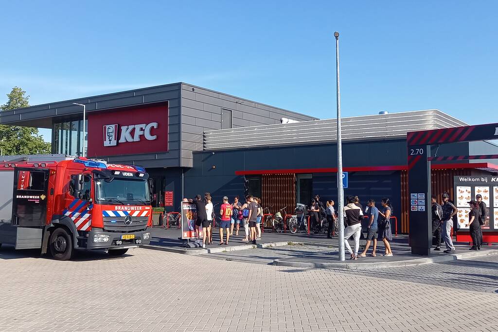 Brand in frituurpan bij KFC