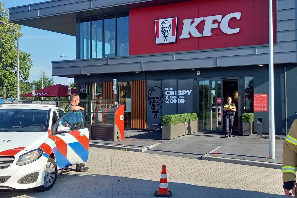 Brand in frituurpan bij KFC