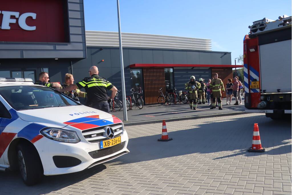 Brand in frituurpan bij KFC