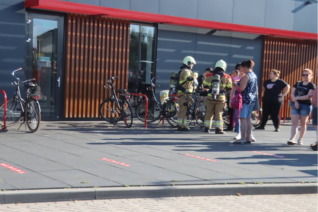 Brand in frituurpan bij KFC
