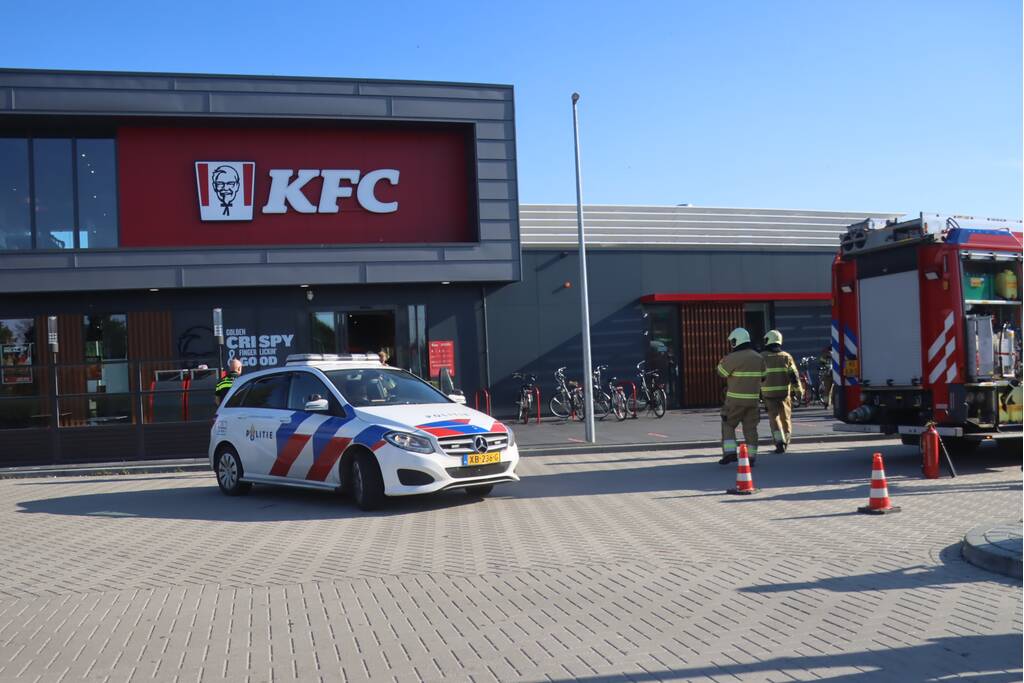 Brand in frituurpan bij KFC