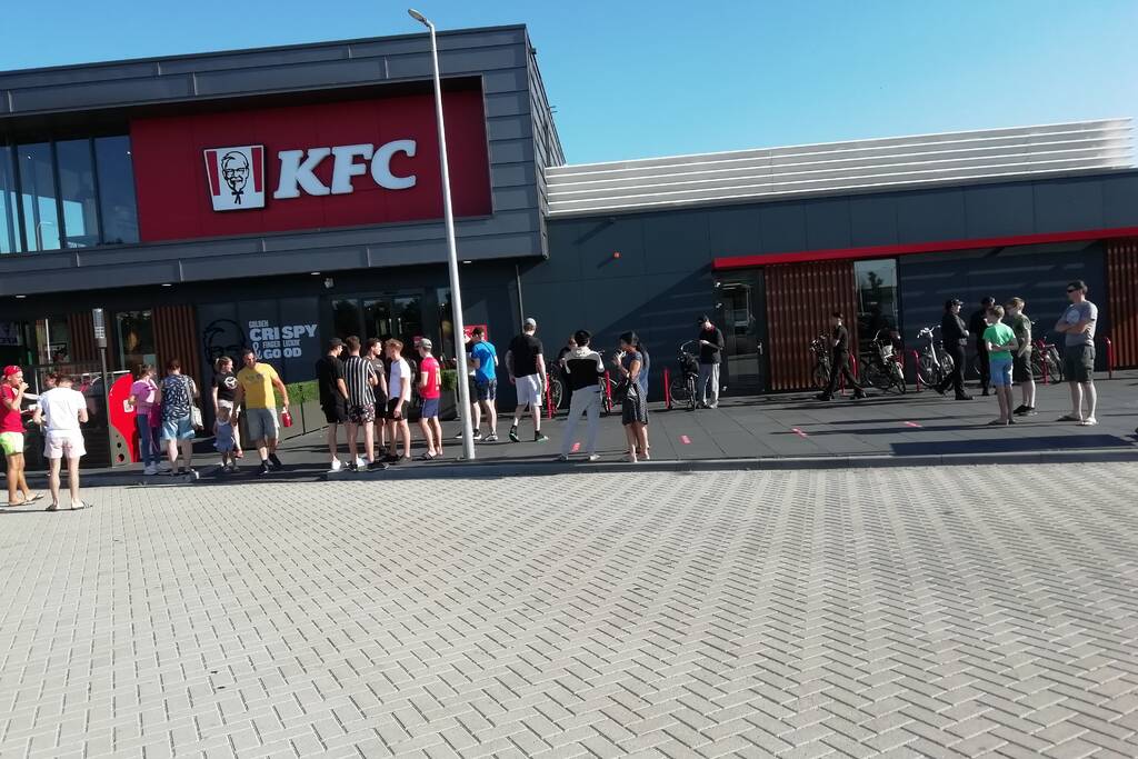 Brand in frituurpan bij KFC