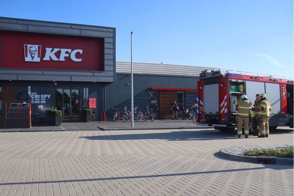 Brand in frituurpan bij KFC