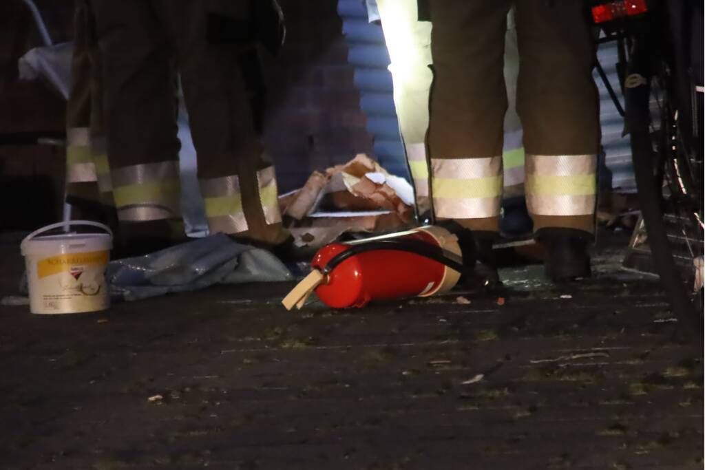 Persoon gewond bij bluspoging