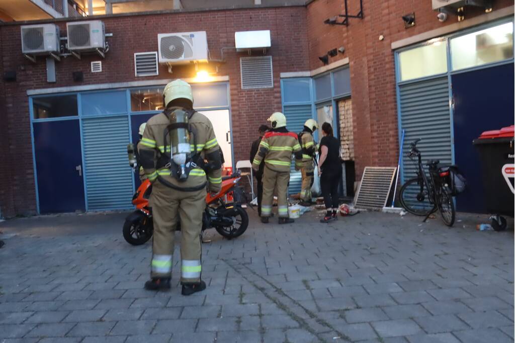 Persoon gewond bij bluspoging