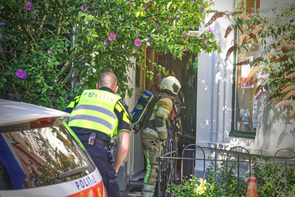 Brand op bovenverdieping woning