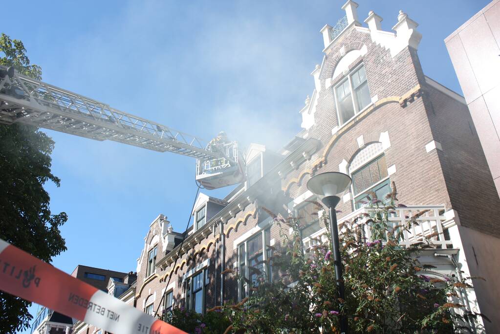 Brand op bovenverdieping woning