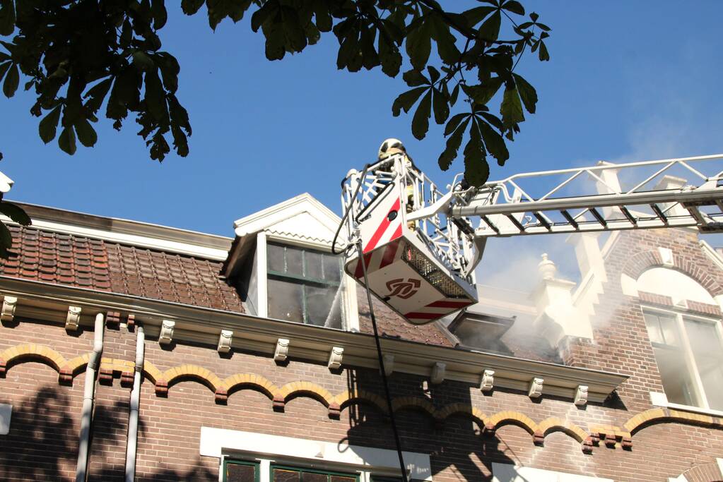Brand op bovenverdieping woning