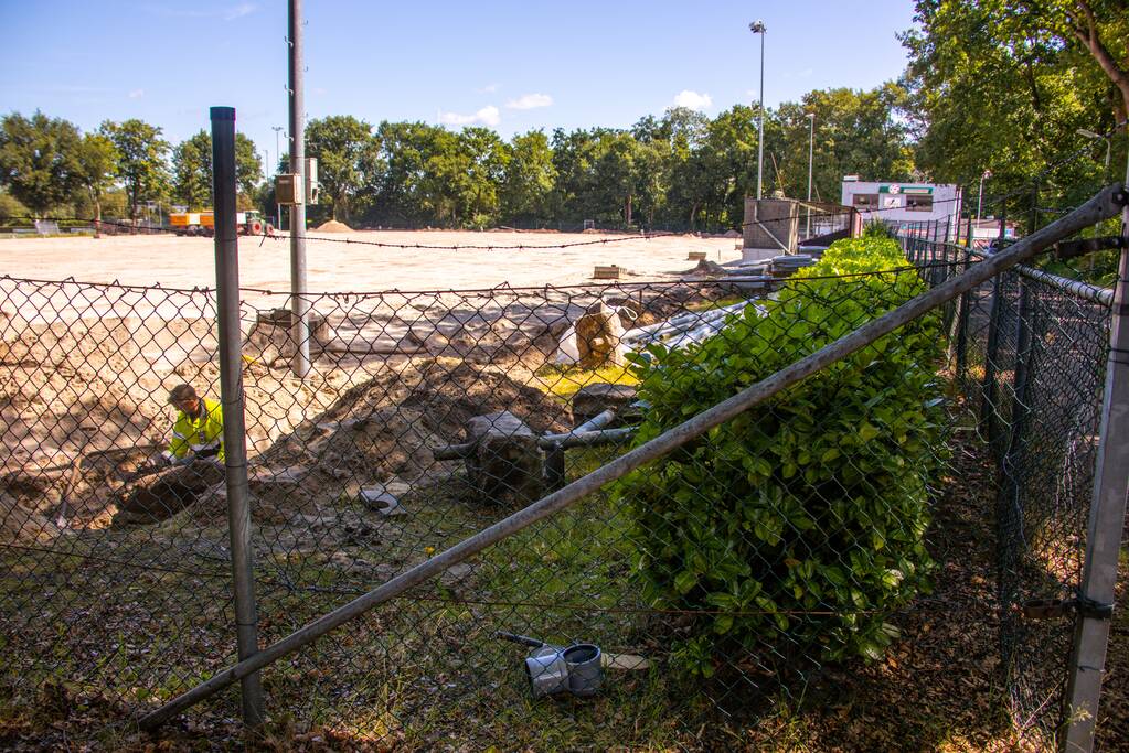 Gasleiding geraakt bij graafwerkzaamheden AFC Quick