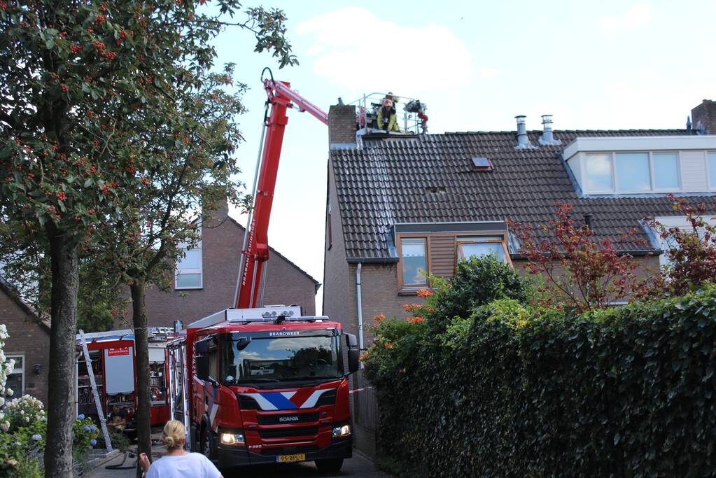 Woning loopt grote schade op na brand