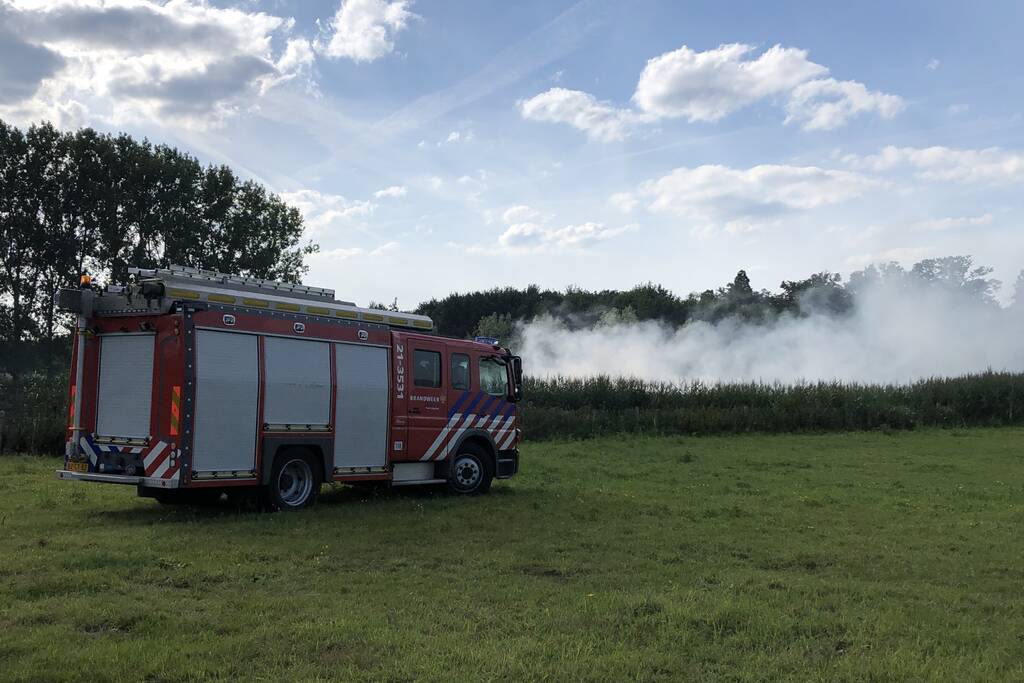 Meerdere weilanden in brand