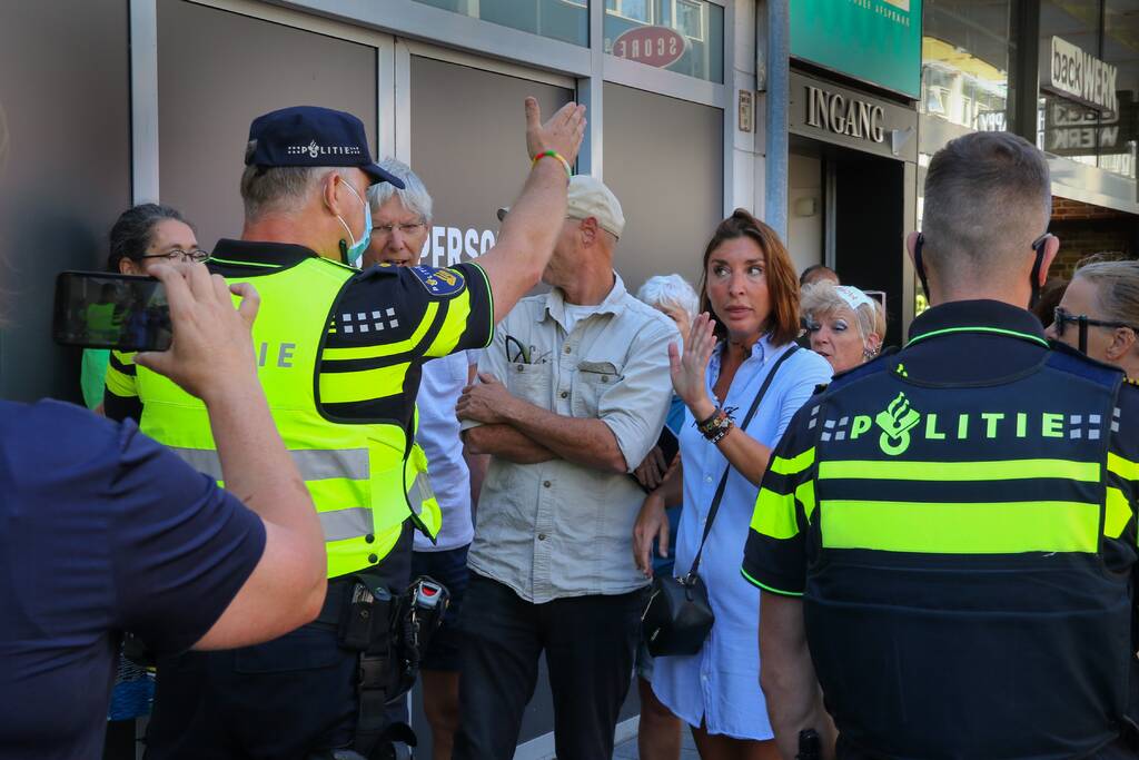 Demonstratie tegen mondkapjesplicht