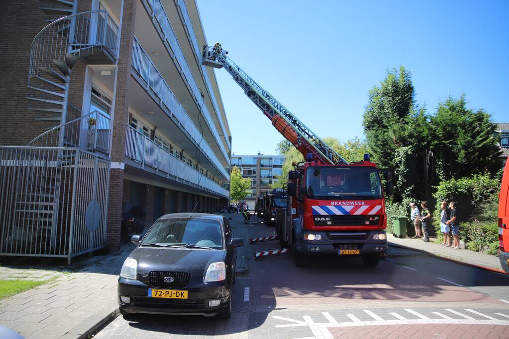 Brand op derde verdieping van flatgebouw