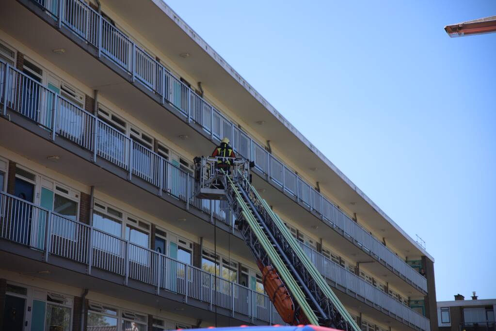 Brand op derde verdieping van flatgebouw