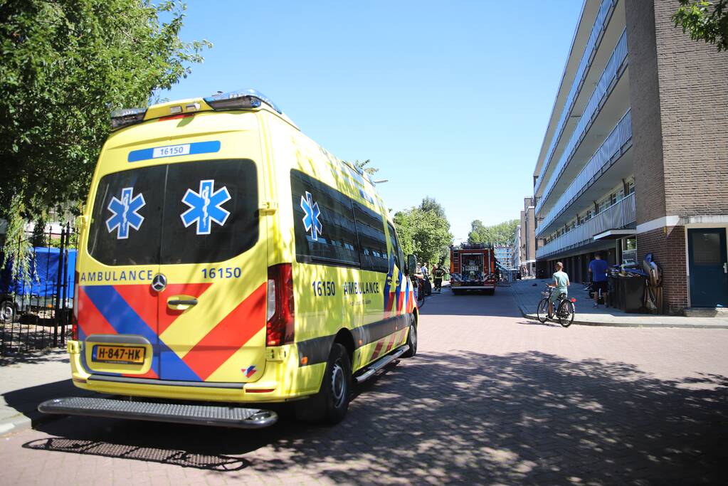 Brand op derde verdieping van flatgebouw