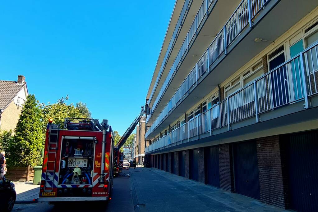 Brand op derde verdieping van flatgebouw