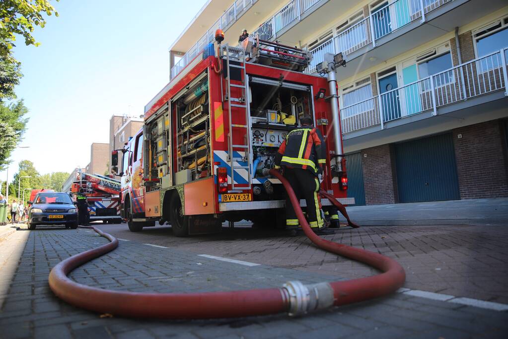 Brand op derde verdieping van flatgebouw