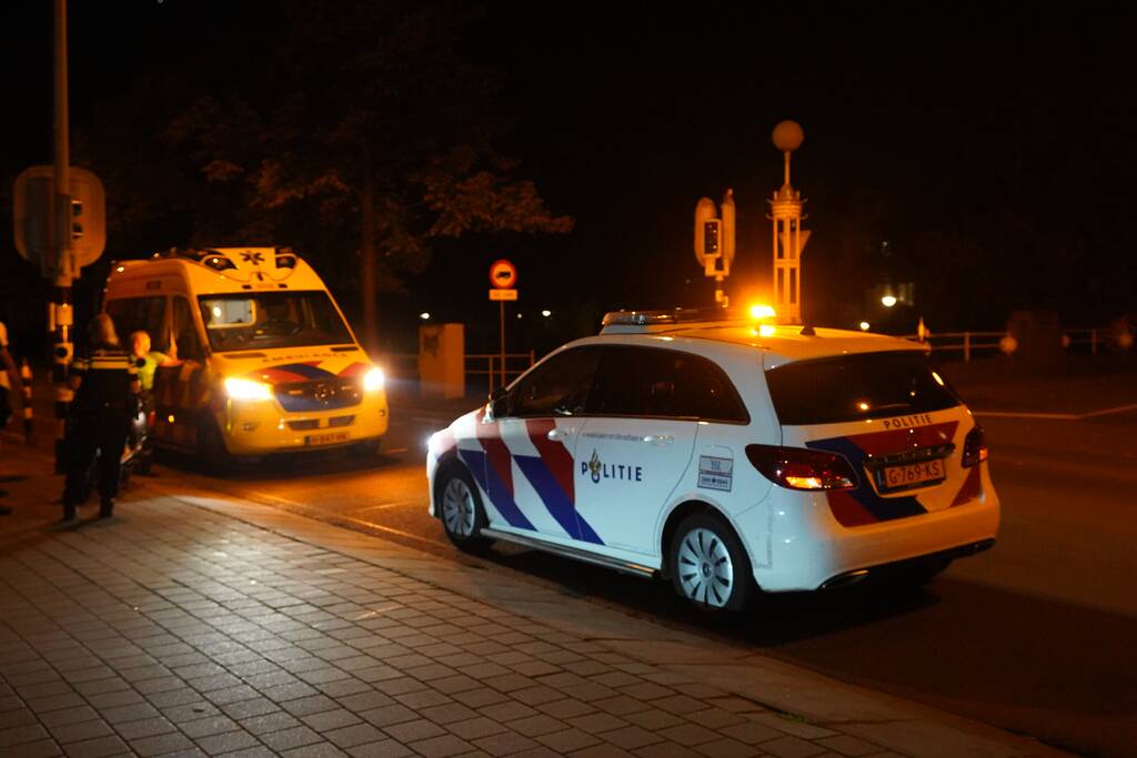 Scooterrijder onderuit na uitwijkmanoeuvre