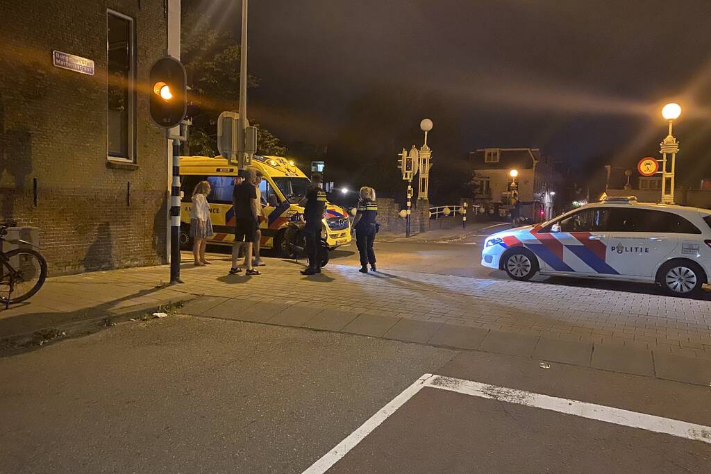 Scooterrijder onderuit na uitwijkmanoeuvre