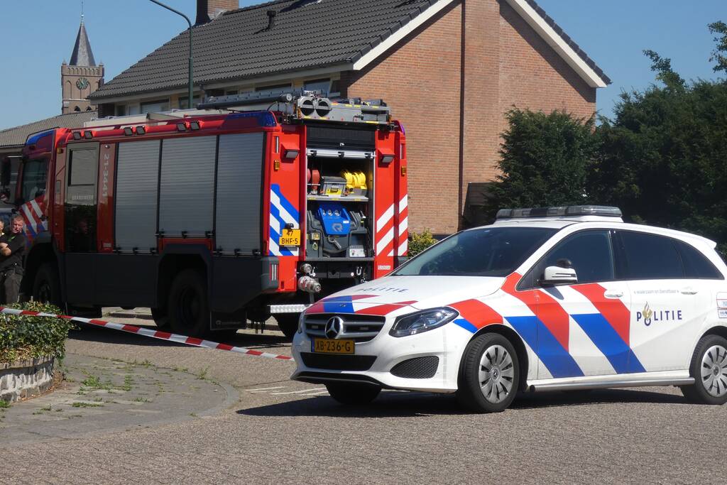 Gaslucht bij werkzaamheden gasgebouw