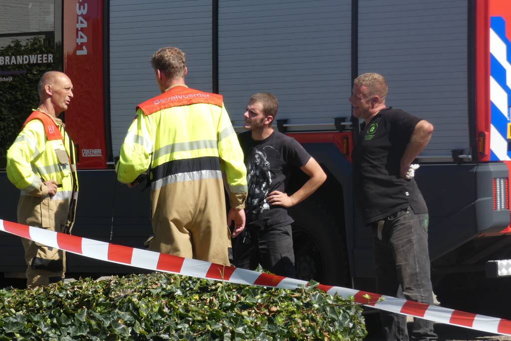 Gaslucht bij werkzaamheden gasgebouw