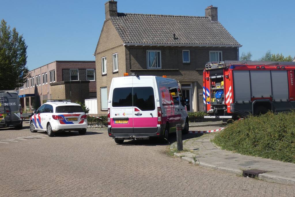 Gaslucht bij werkzaamheden gasgebouw