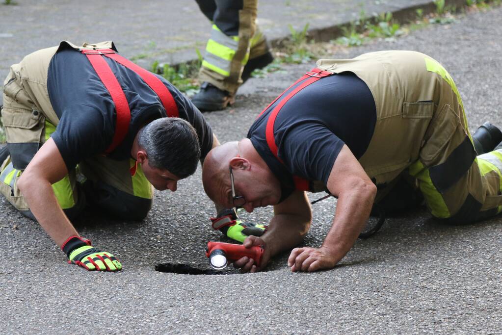 Onderzoek naar sinkhole in wegdek