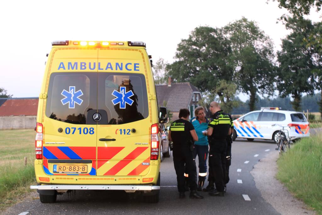 Scooter belandt in greppel