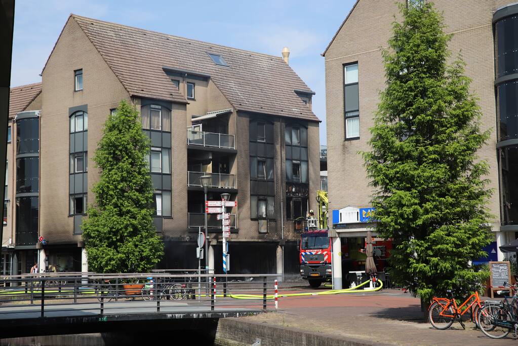 Grote brand Domino's Pizza