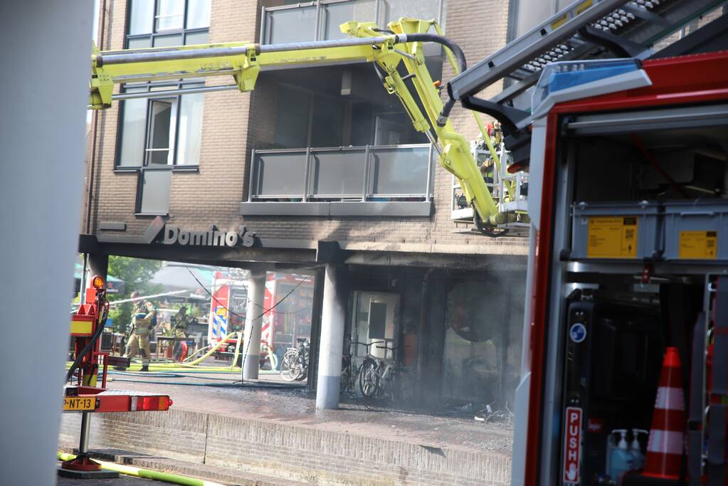 Grote brand Domino's Pizza