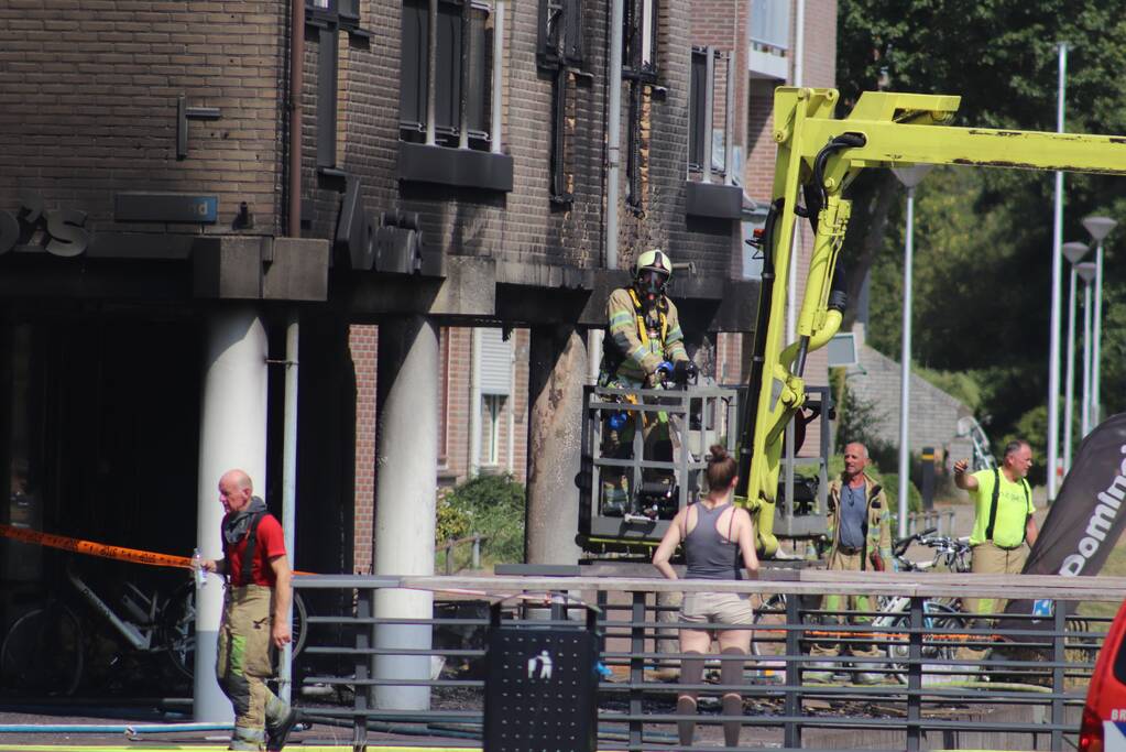 Grote brand Domino's Pizza