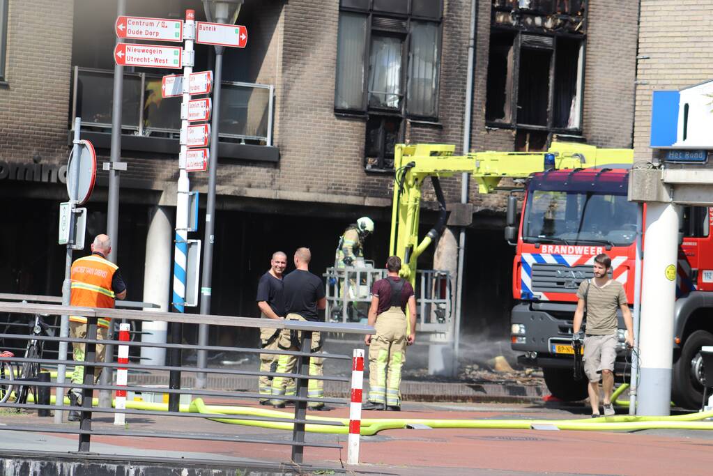 Grote brand Domino's Pizza