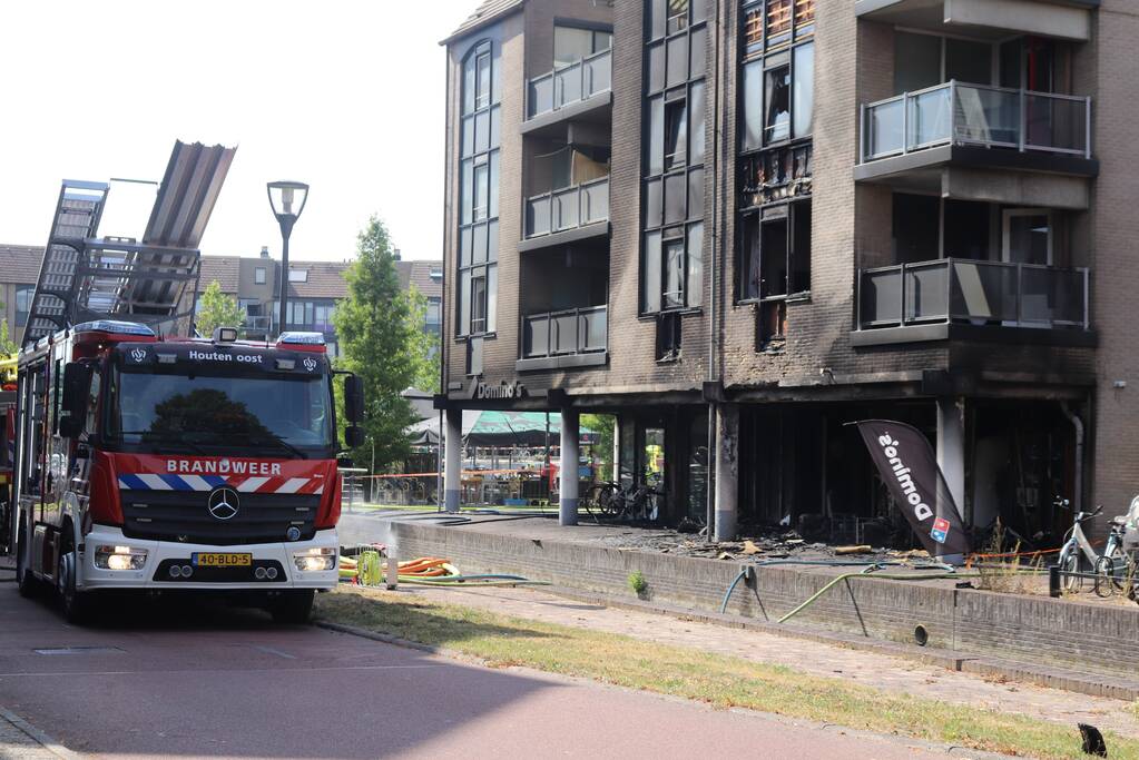 Grote brand Domino's Pizza