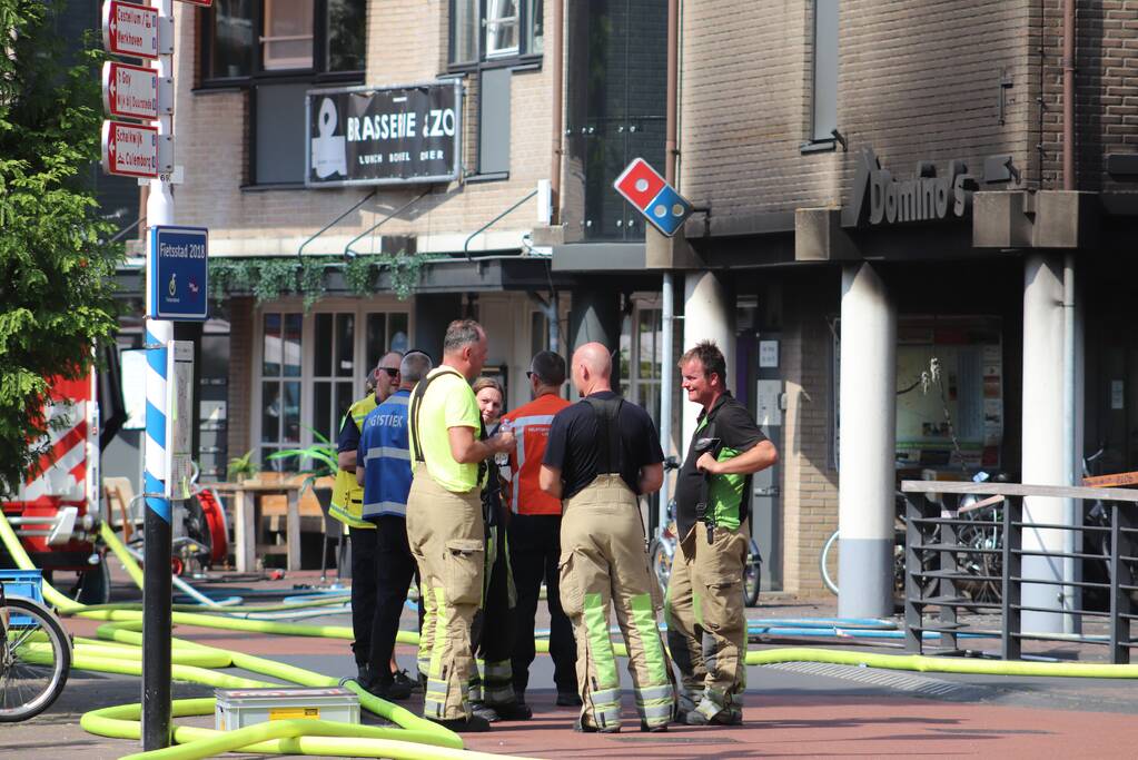 Grote brand Domino's Pizza