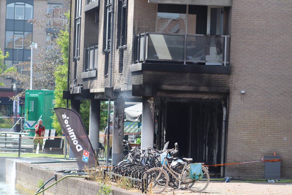 Grote brand Domino's Pizza